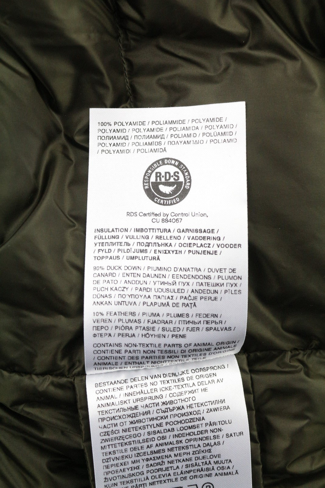 WOOLRICH Men's L Extra Long Hooded Down Jacket Padded Stretch High Neck RRP999