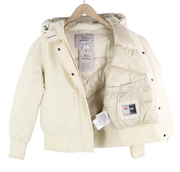 WOOLRICH Arctic Bomber Women's S Ramar Cloth Down Puffer Jacket Hooded RRP780