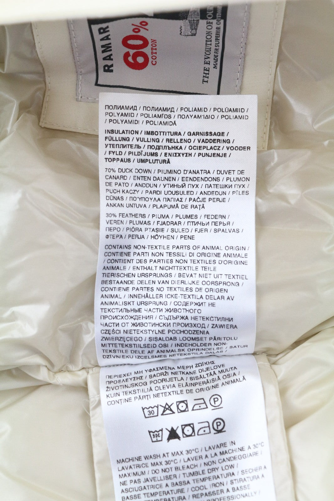 WOOLRICH Arctic Bomber Women's S Ramar Cloth Down Puffer Jacket Hooded RRP780