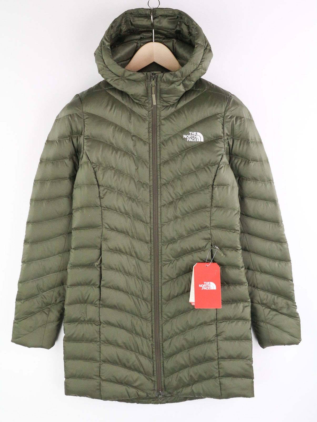 THE NORTH FACE Women's S Trevail 800Fill Down Jacket Hooded Mid Length Insulated