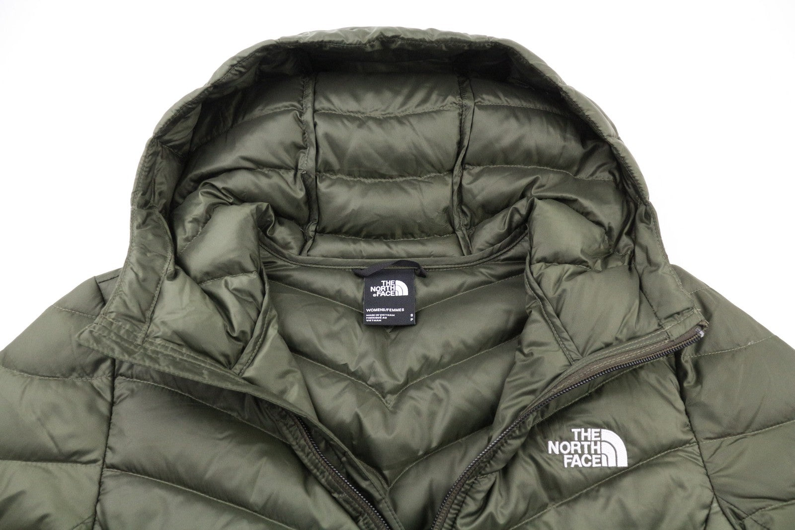 THE NORTH FACE Women's S Trevail 800Fill Down Jacket Hooded Mid Length Insulated
