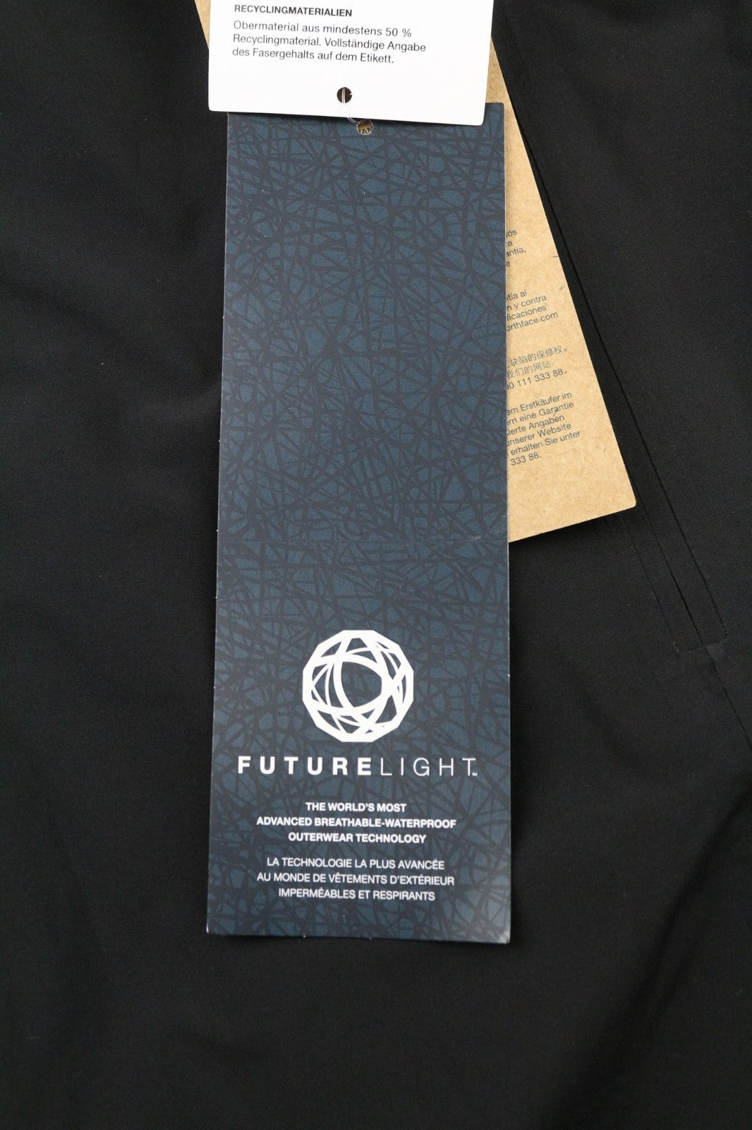 THE NORTH FACE Women's XL Hikesteller Future Light Black Hooded Jacket Logo