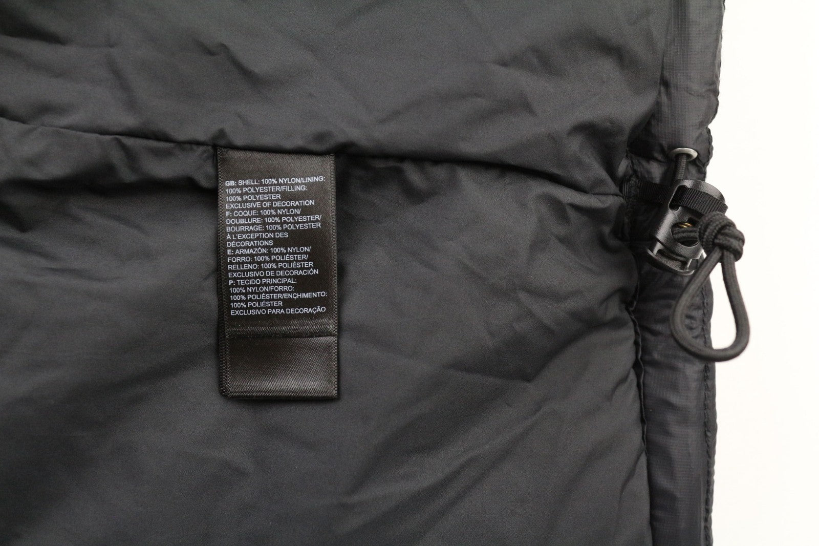 THE NORTH FACE Women's L Black Puffer Jacket Lined Zip High Neck Logo Detail