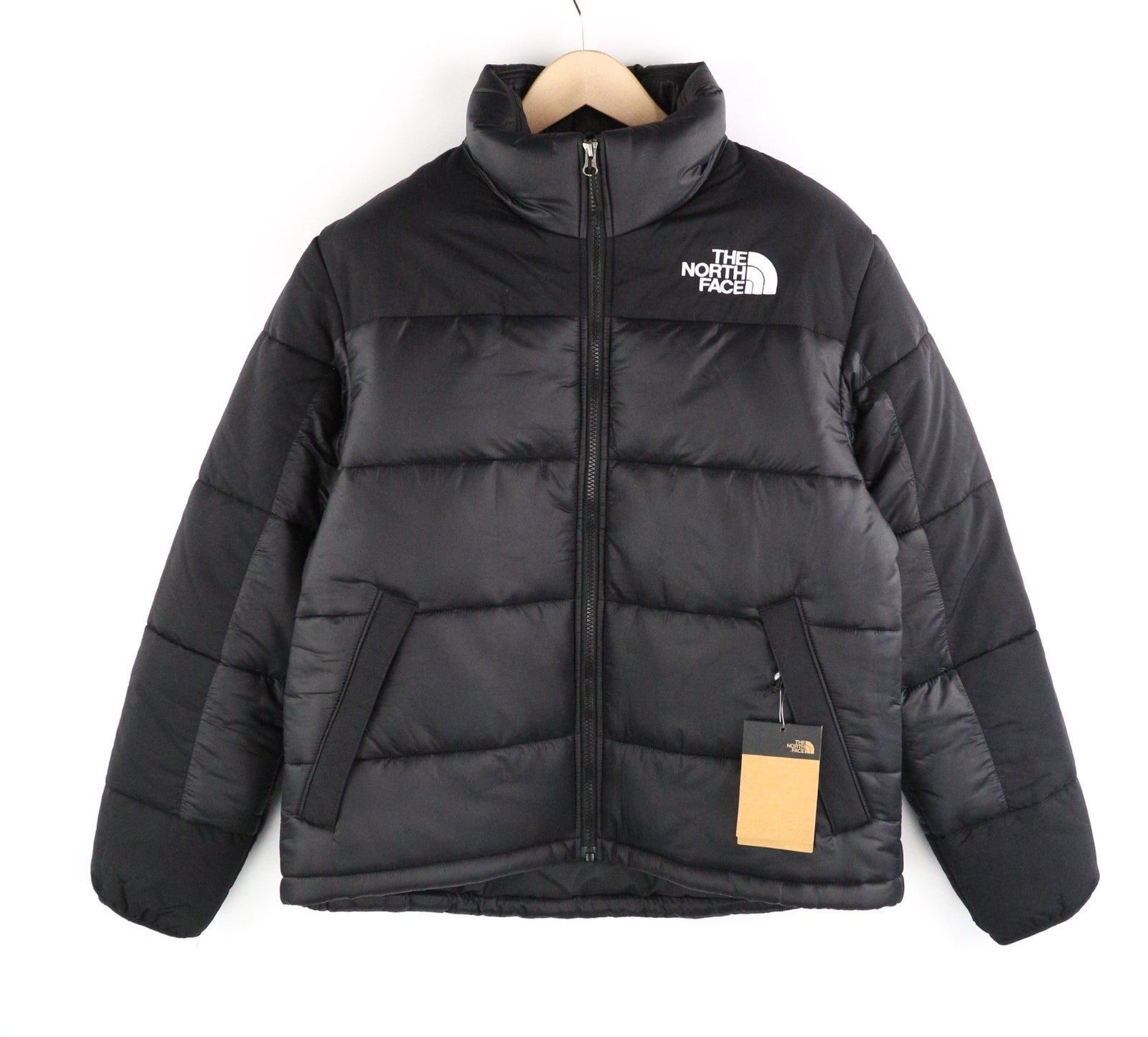 THE NORTH FACE Women's L Himalayan Parka Insulated Lined Black Jacket High Neck