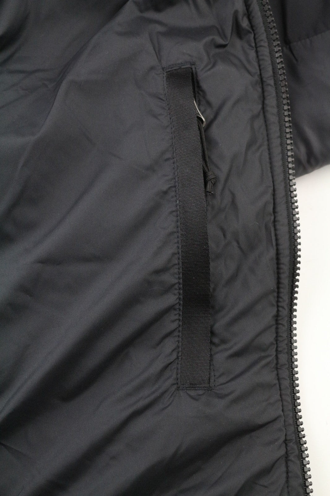 THE NORTH FACE Himalayan Parka Men's L Padded Black Jacket Zip Pockets