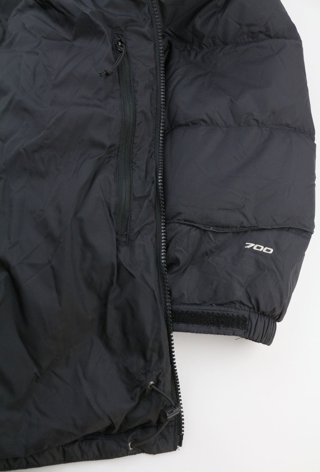 THE NORTH FACE Massif Down Men's M Padded Insulated Jacket Black High Neck Zip