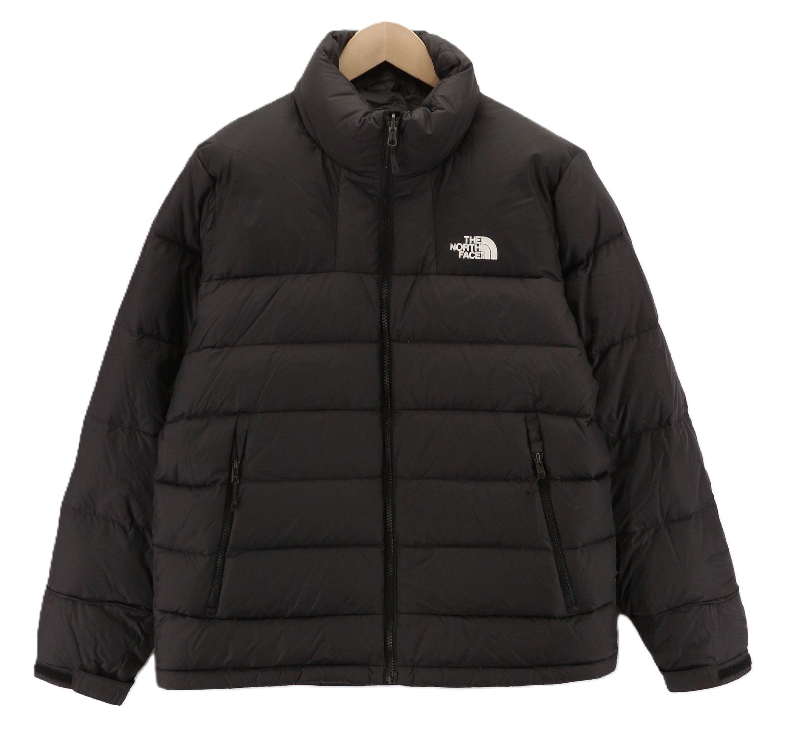 THE NORTH FACE Massif Down Men's M Padded Insulated Jacket Black High Neck Zip