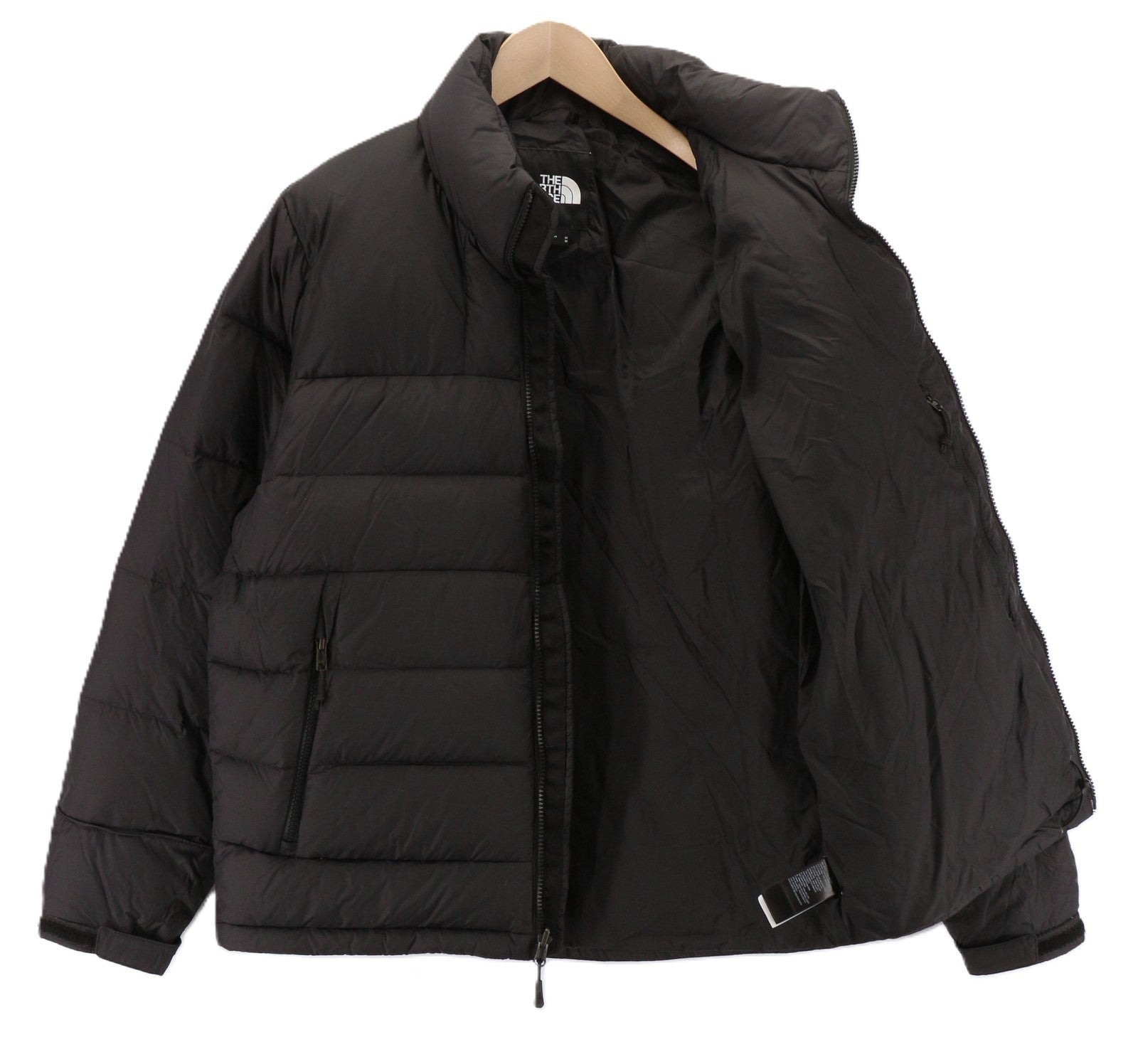 THE NORTH FACE Massif Down Men's M Padded Insulated Jacket Black High Neck Zip