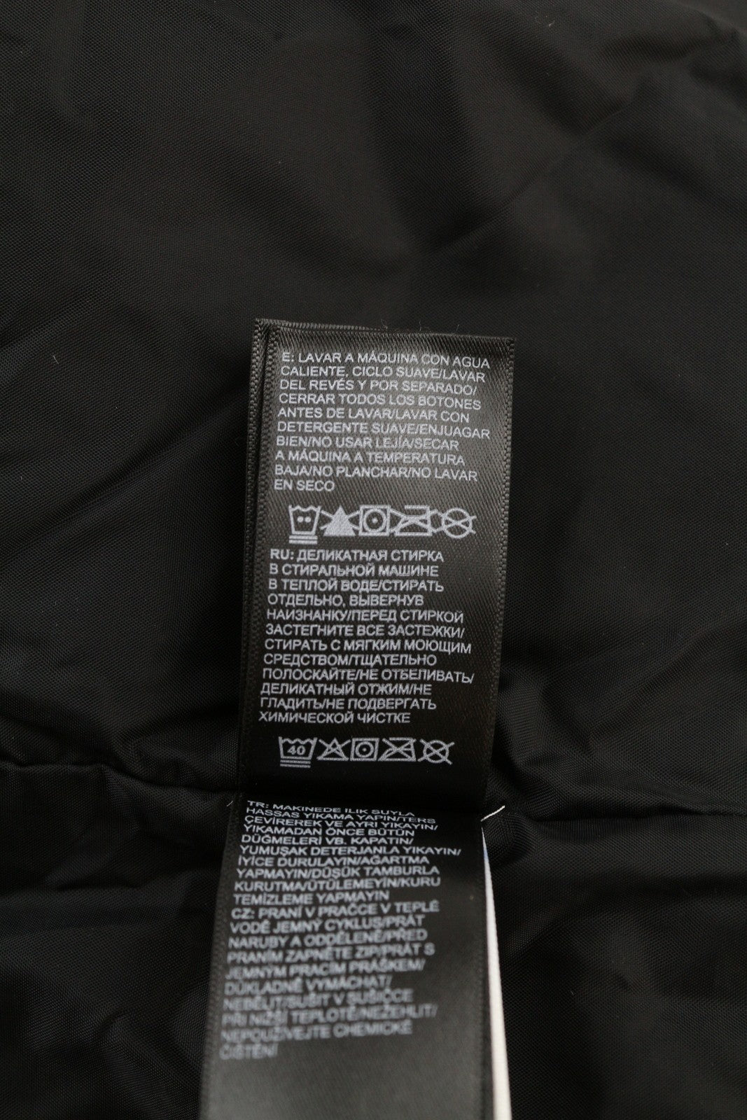 THE NORTH FACE Massif Down Men's M Padded Insulated Jacket Black High Neck Zip