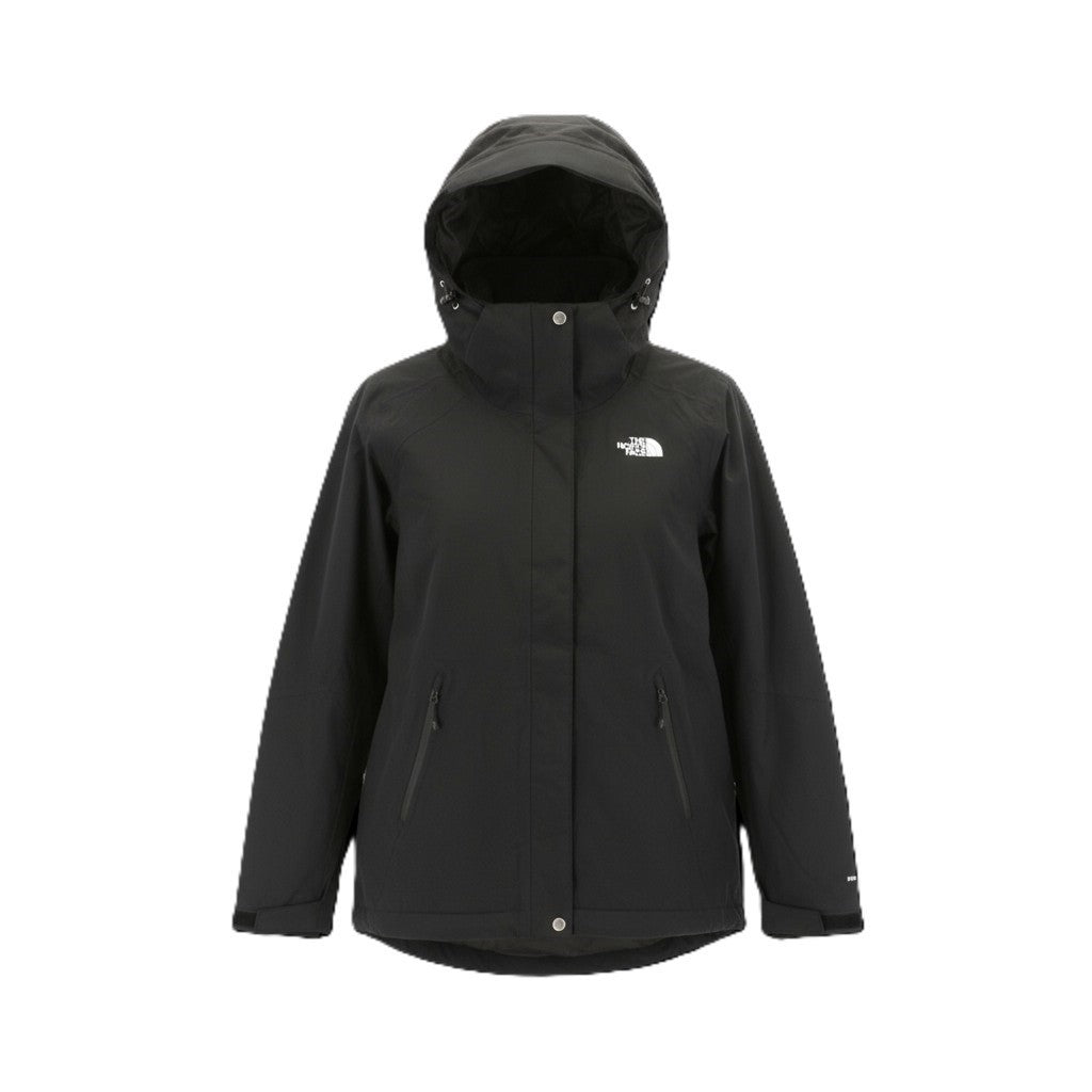 THE NORTH FACE Inlux Women's L Black Hooded Dryvent Jacket Windproof Breathable