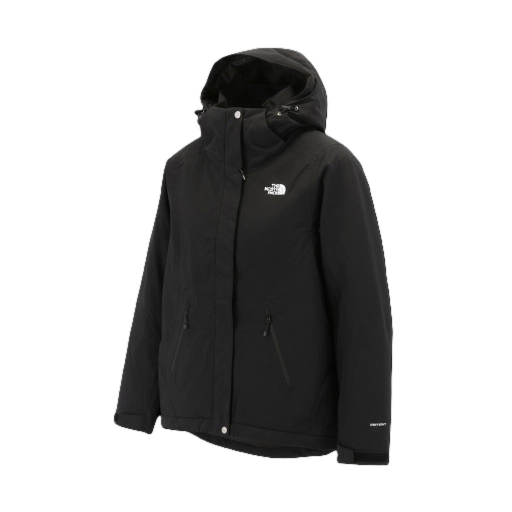 THE NORTH FACE Inlux Women's S Dryvent Hooded Black Jacket Padded Lined Stretch