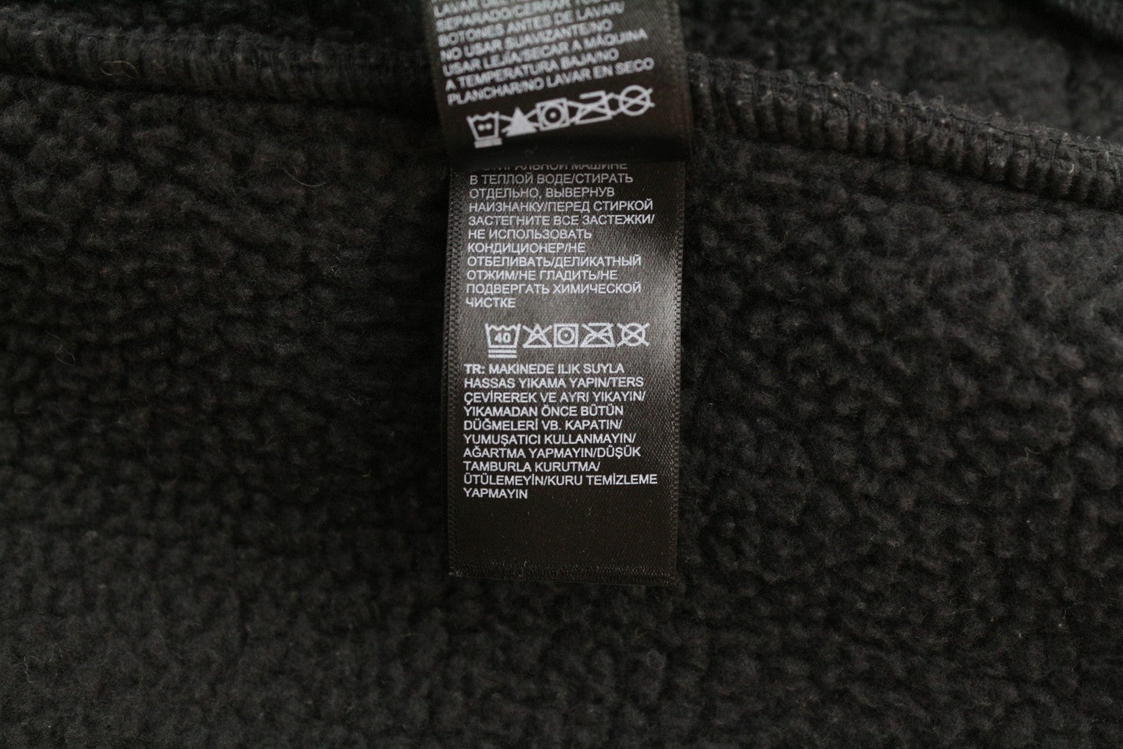 THE NORTH FACE Cragmont Fleece Women's S Snap Closure Black Jacket Soft Unlined