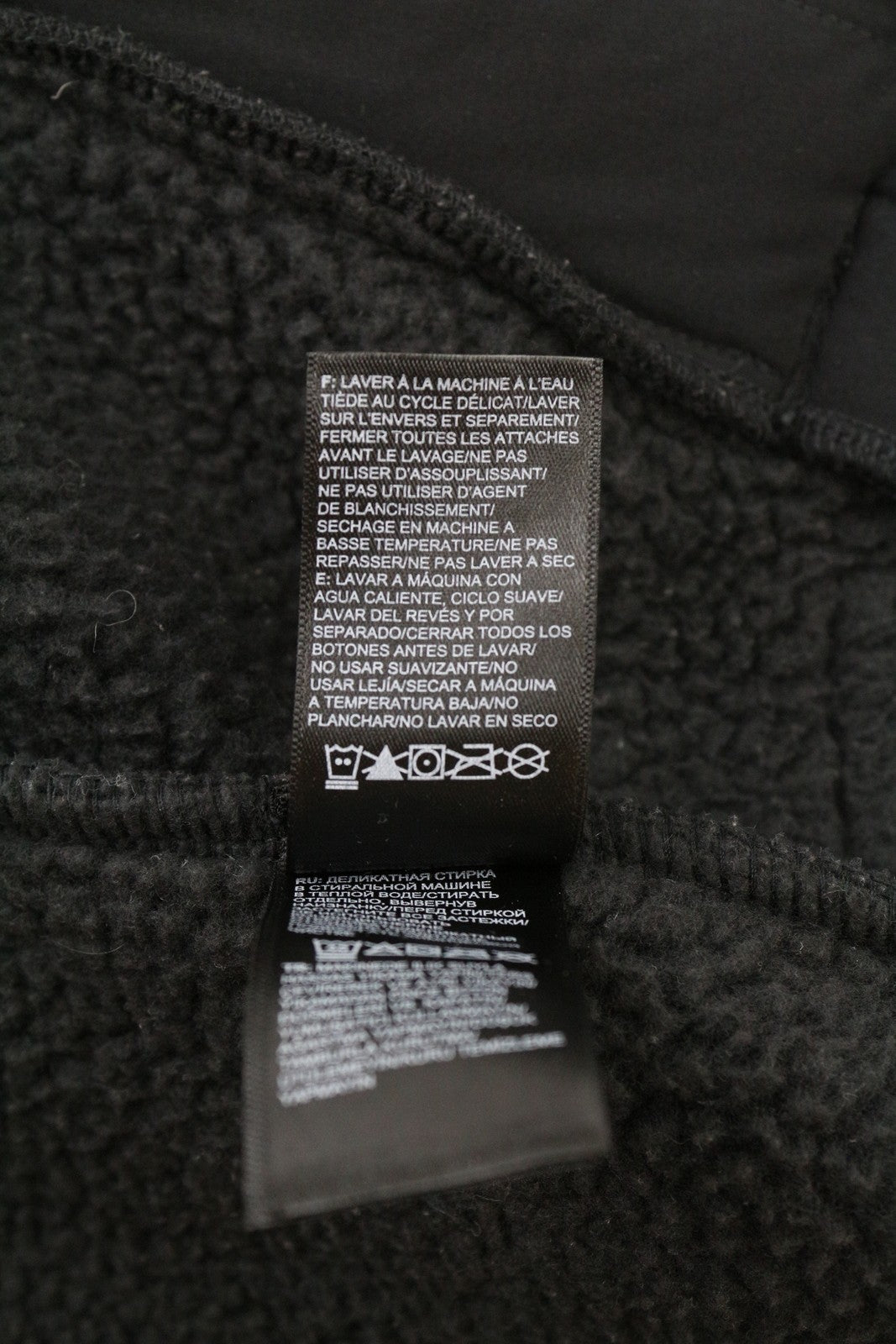 THE NORTH FACE Cragmont Fleece Women's S Snap Closure Black Jacket Soft Unlined