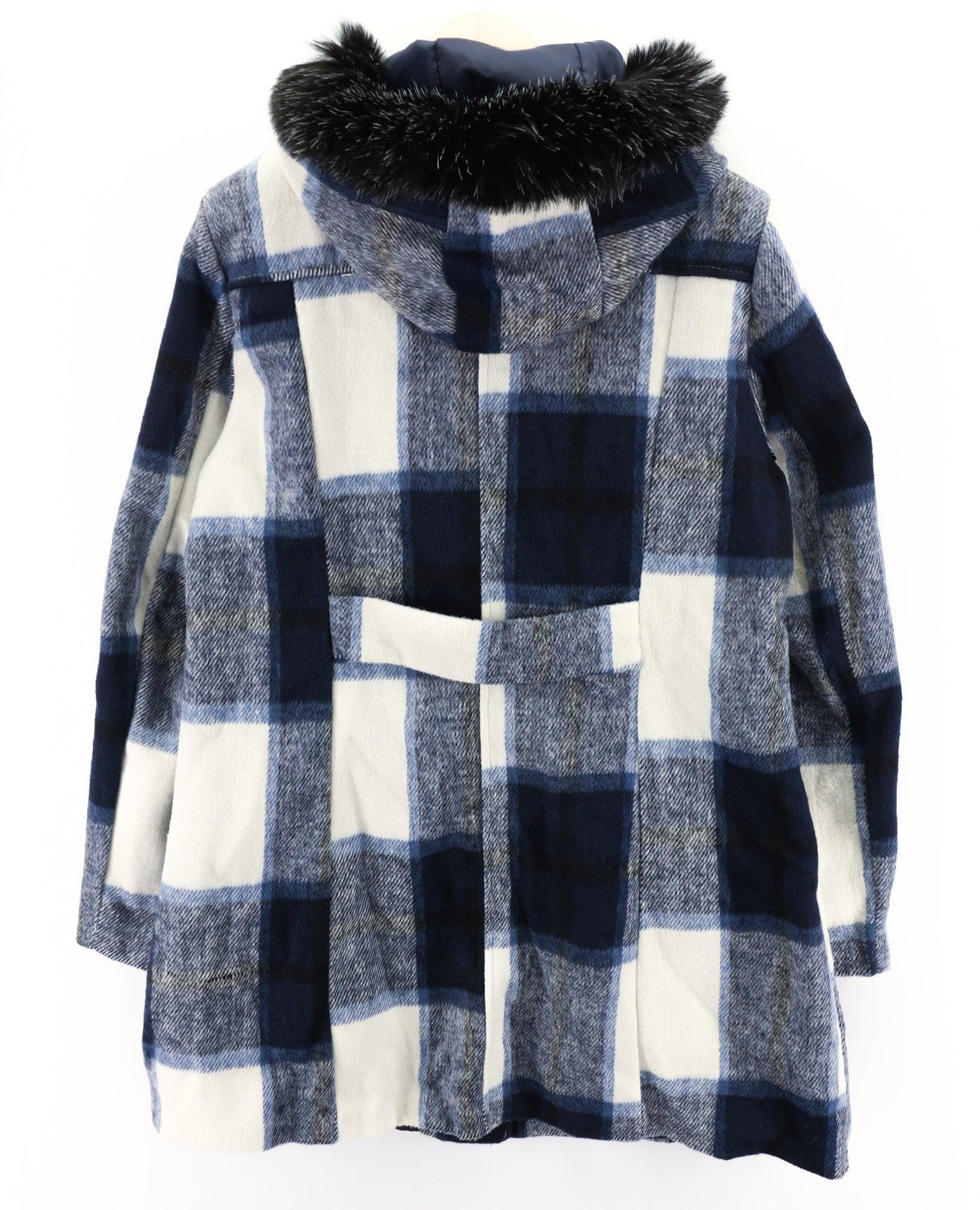 LE COMPTOIR DU MANTEAU 98209A Women's Coat 2XL Wool Blend Toggle Faux Fur