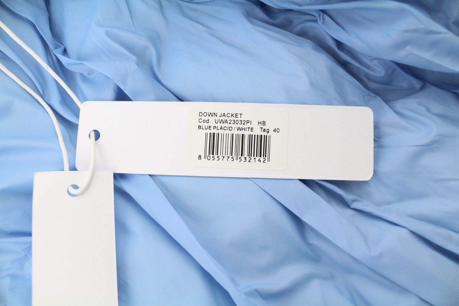 RICHMOND UWA23032PI Women's Quilted Puffer Jacket S Blue Padded Zip High Neck