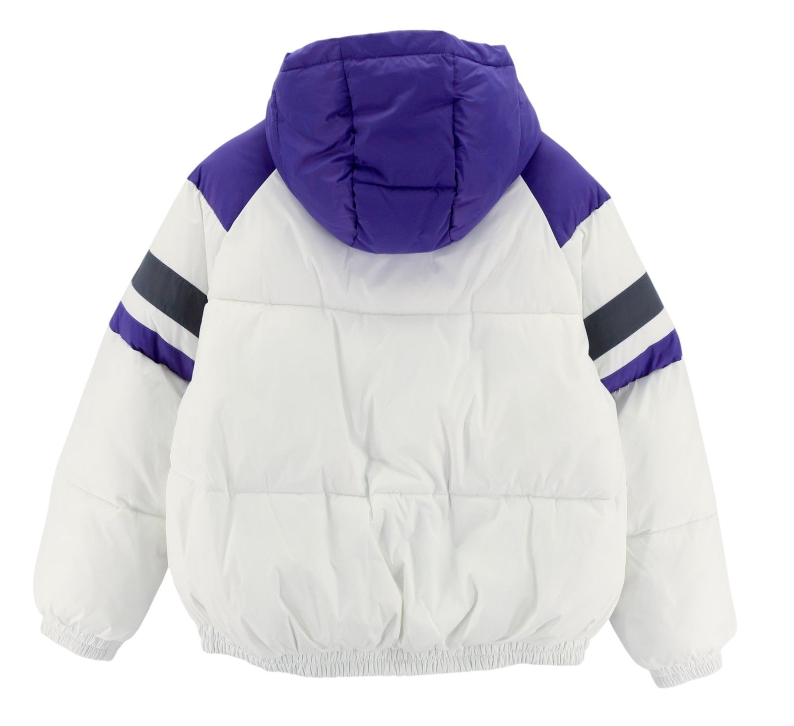 RICHMOND UWA23127PI Women's White Hooded Jacket S Insulated Quilted Logo Zip