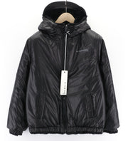 RICHMOND UWA23108PL Women's Black Reversible Jacket ~S Hooded Zip Pockets