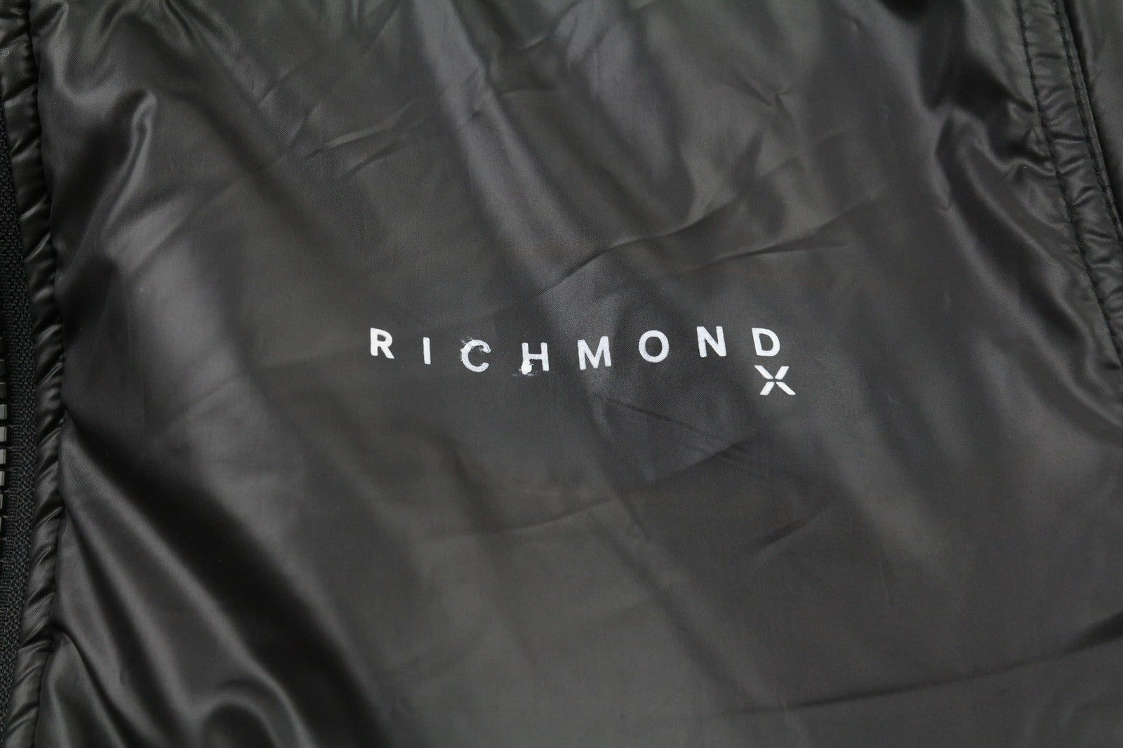 RICHMOND UWA23108PL Women's Black Reversible Jacket ~S Hooded Zip Pockets