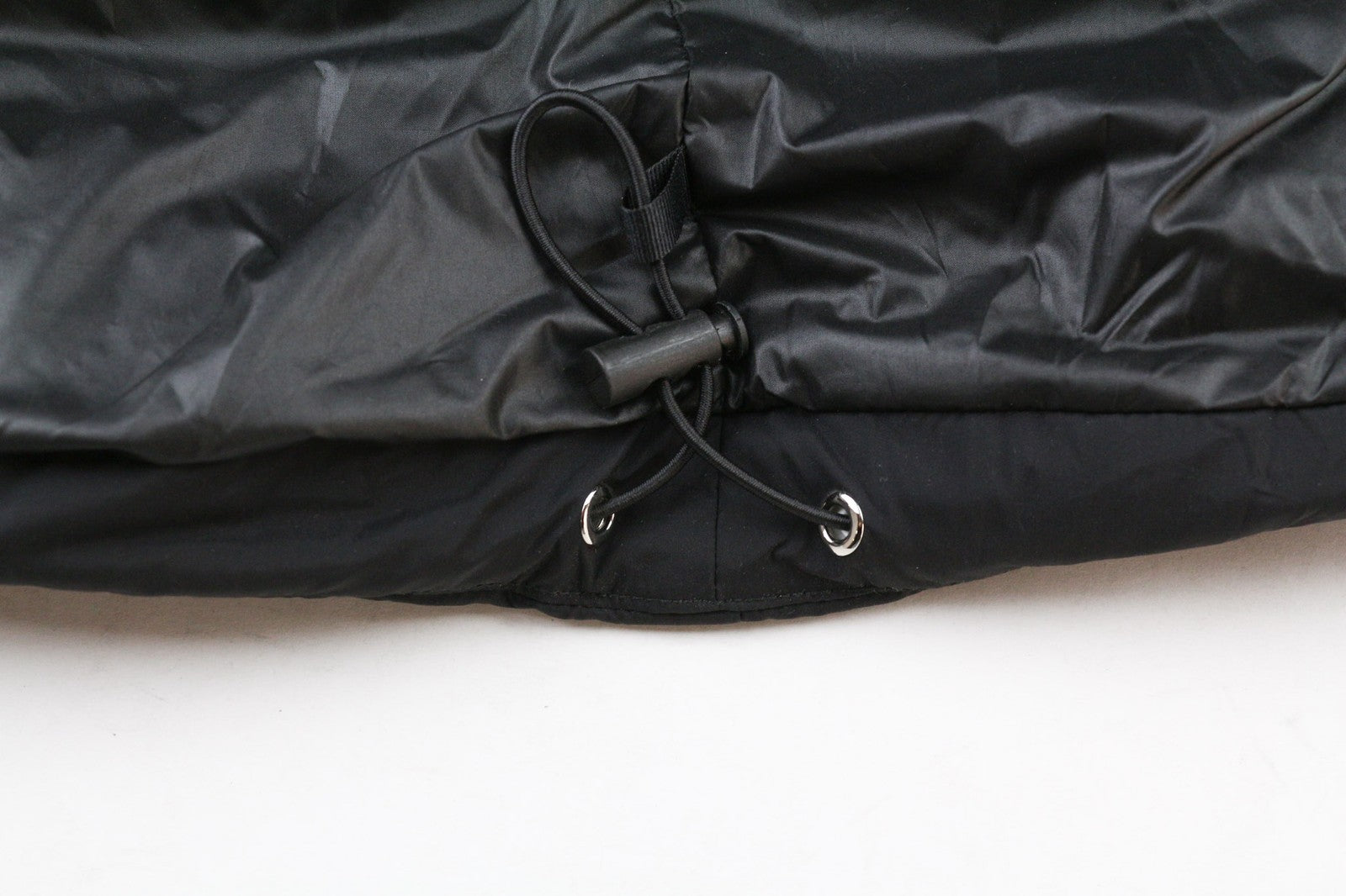 RICHMOND moteriška ilga pūkinė striukė S dydžio, dygsniuota, su gobtuvu, pašiltinta, juoda, pūsta logotipu 