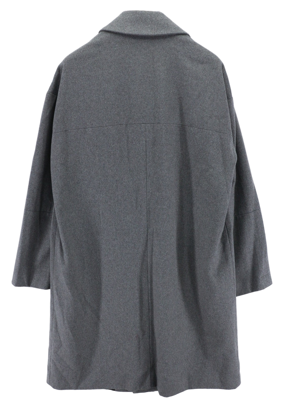 RICHMOND UMA23183CP Men's Wool Blend Coat M Grey Notch Lapel Double Breasted