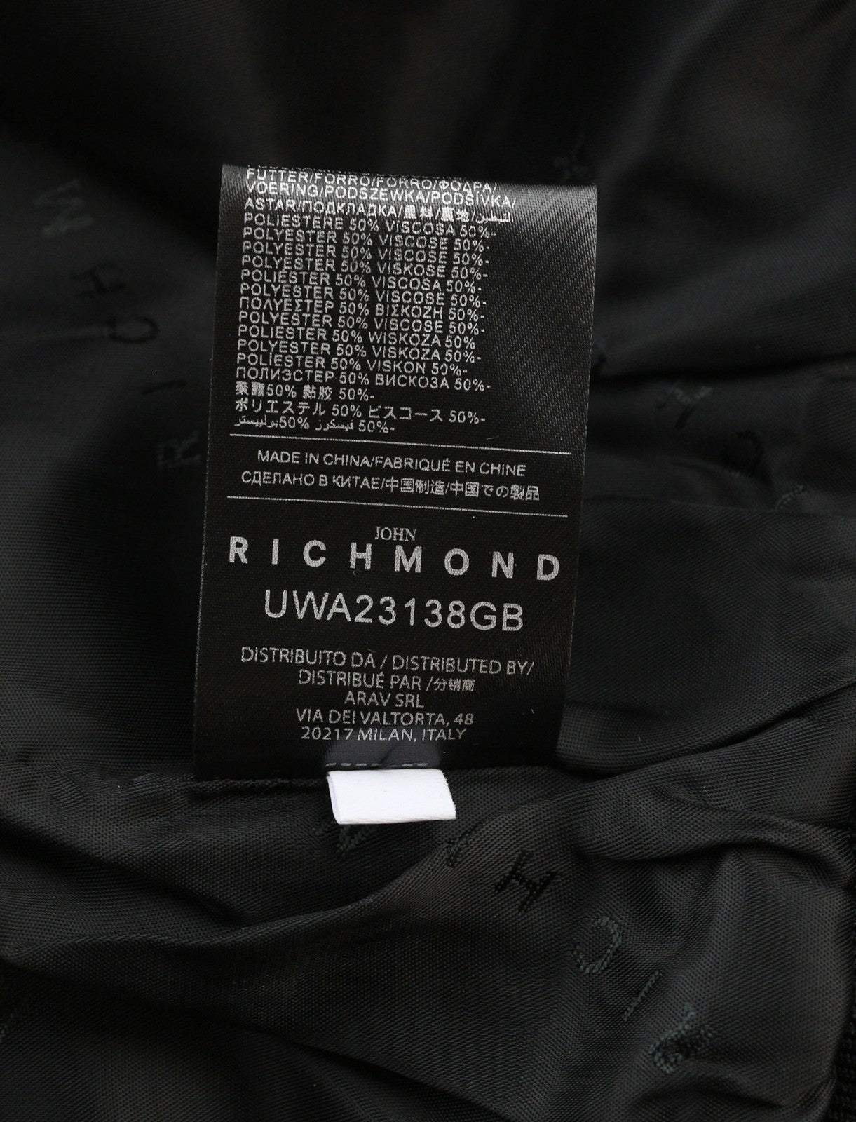 RICHMOND moteriška bomber striukė S juoda vaškuota lengva logotipu kišenės laisvalaikio stiliaus 