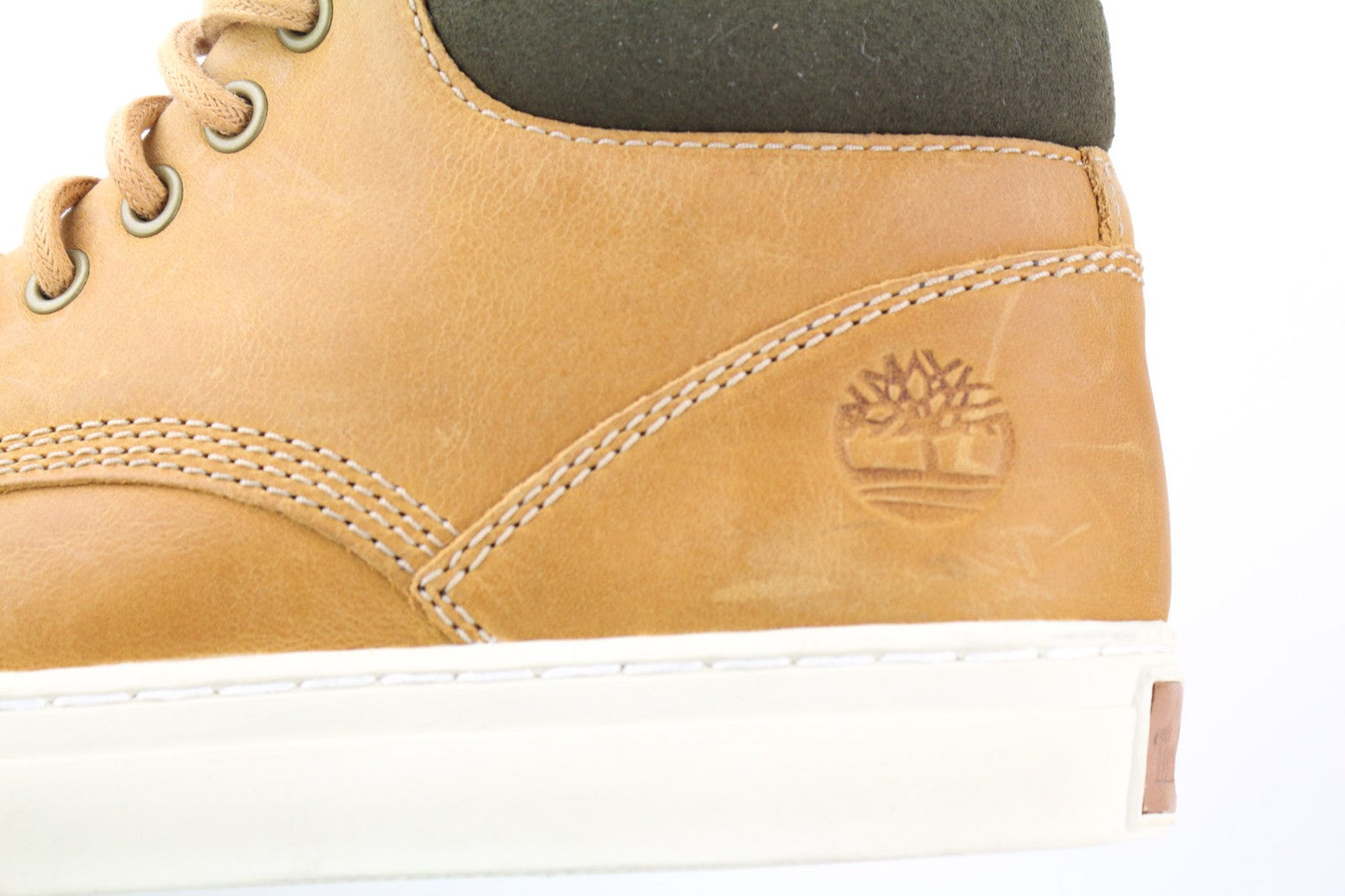 TIMBERLAND A1JU1 Men's Brown Leather Boots EU40 UK6.5 Lace Up Almond Toe Ankle