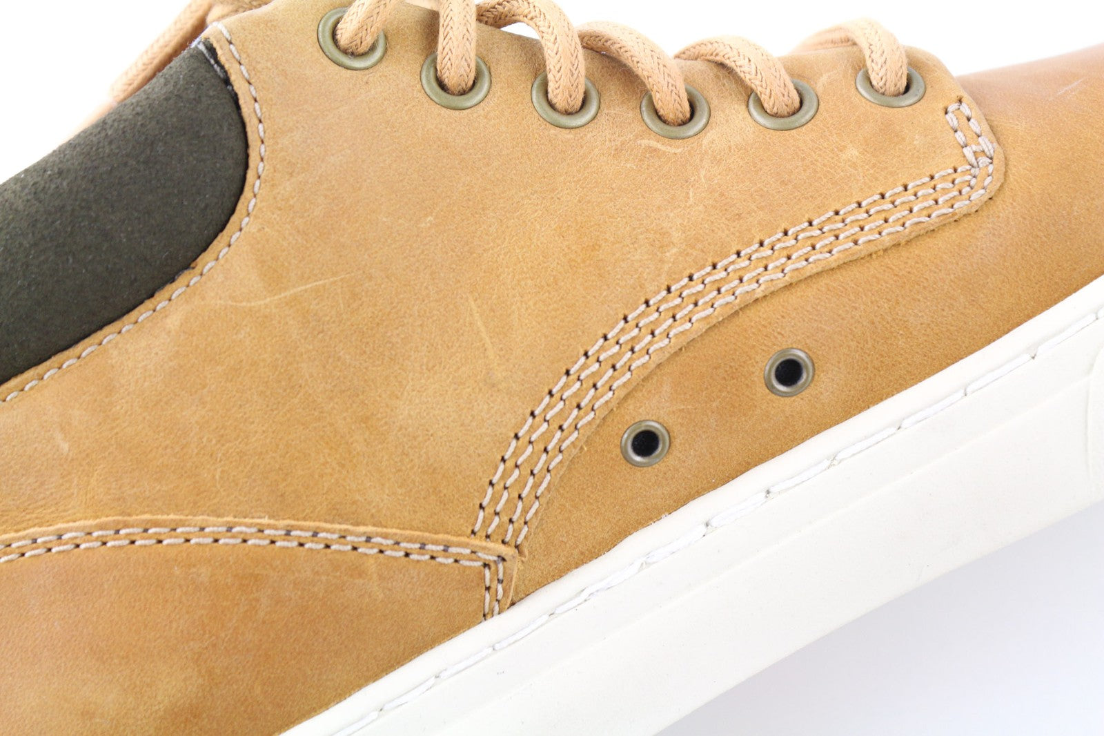 TIMBERLAND A1JU1 Men's Brown Leather Boots EU40 UK6.5 Lace Up Almond Toe Ankle