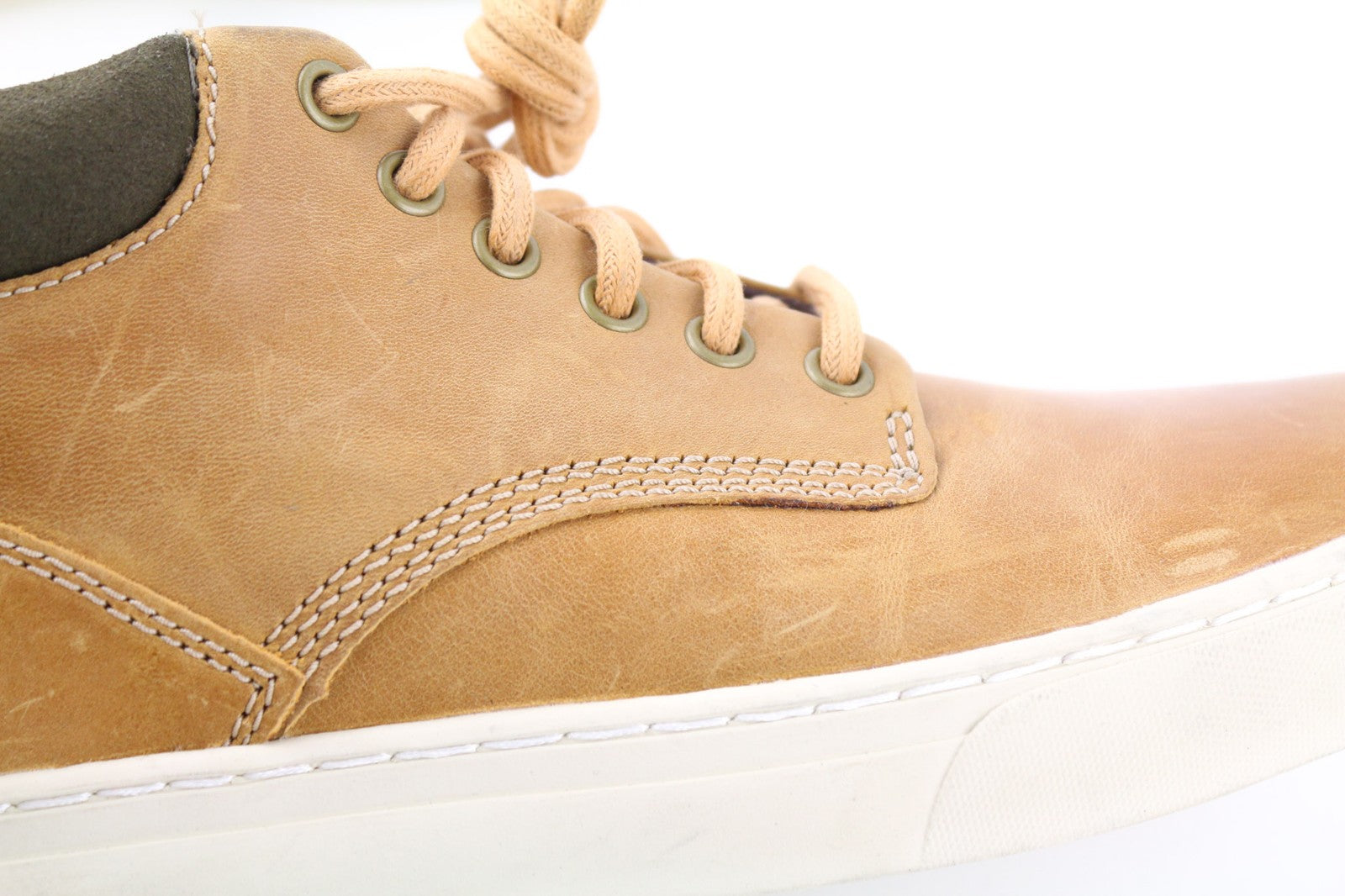 TIMBERLAND A1JU1 Men's Brown Leather Boots EU40 UK6.5 Lace Up Almond Toe Ankle