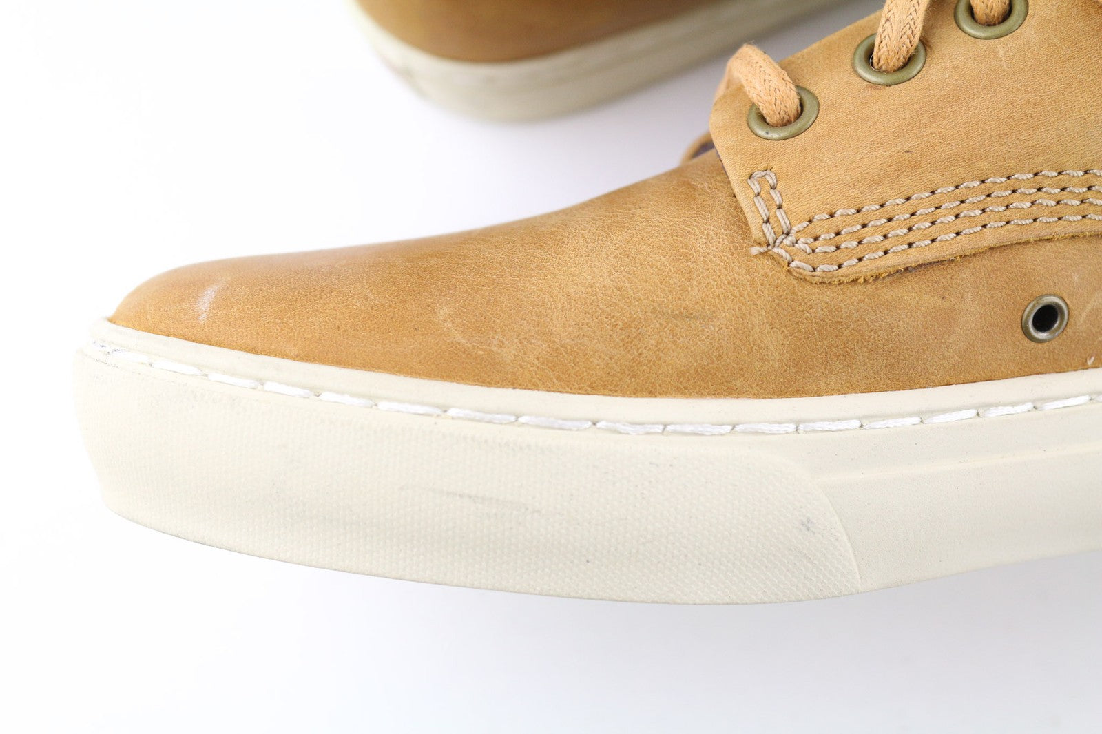 TIMBERLAND A1JU1 Men's Brown Leather Boots EU40 UK6.5 Lace Up Almond Toe Ankle