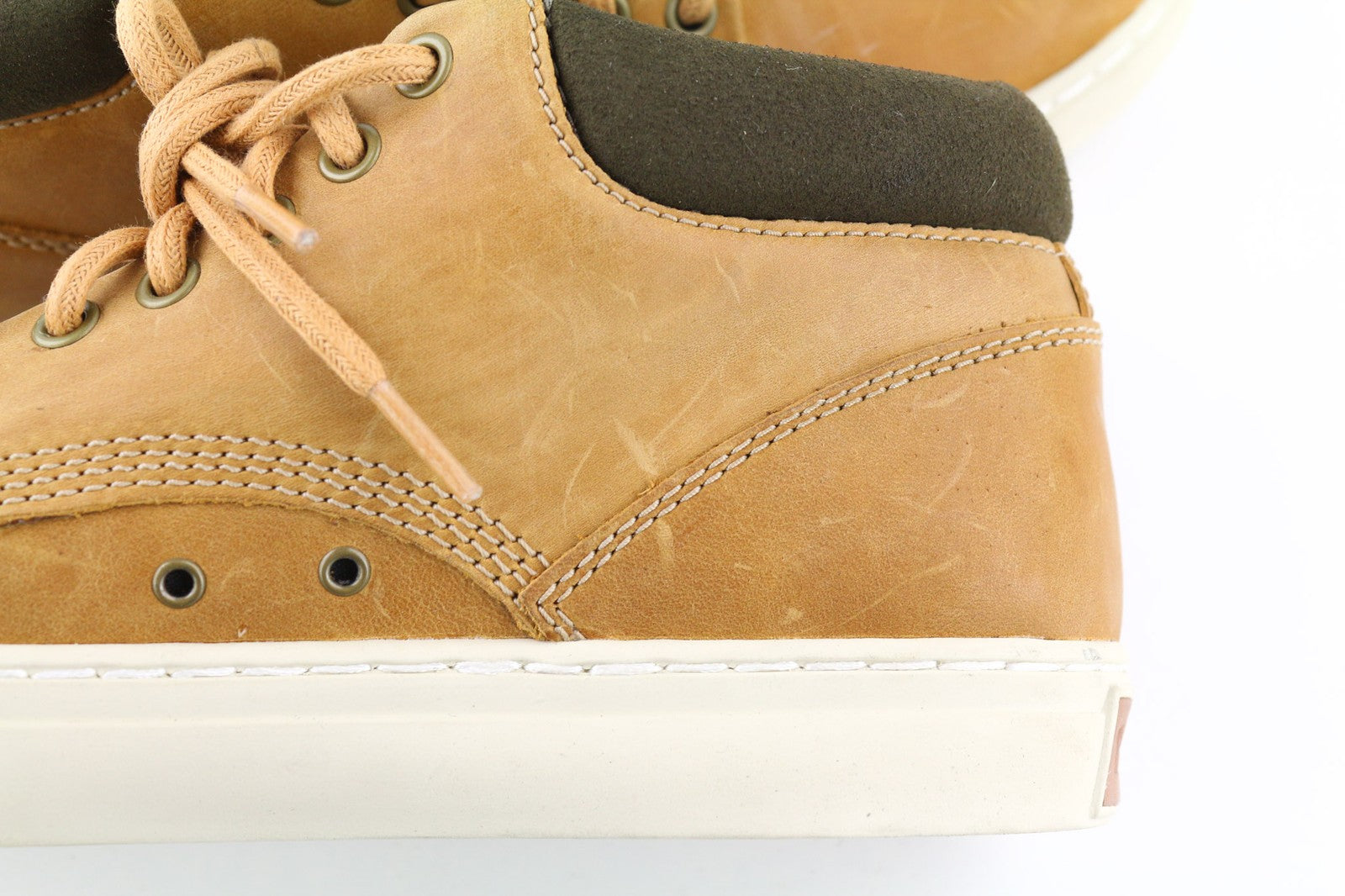 TIMBERLAND A1JU1 Men's Brown Leather Boots EU40 UK6.5 Lace Up Almond Toe Ankle