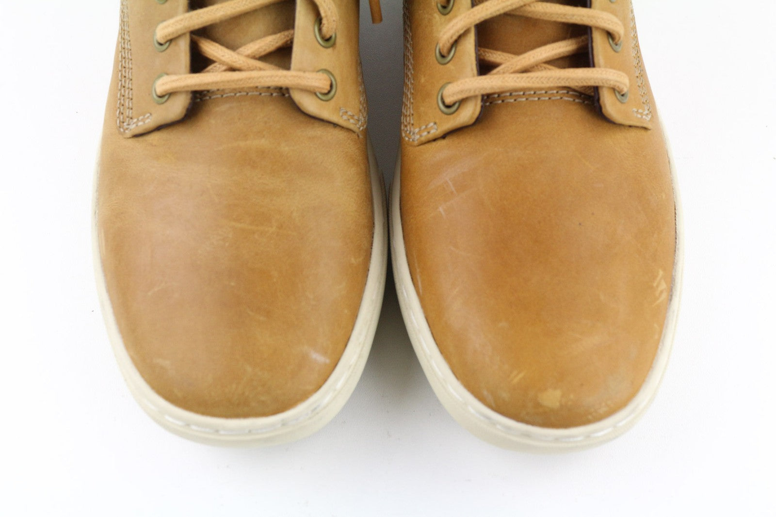 TIMBERLAND A1JU1 Men's Brown Leather Boots EU40 UK6.5 Lace Up Almond Toe Ankle