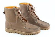 TIMBERLAND A2HB2 Men's Leather Boots EU42 UK8 Brown Mid Top Almond Toe ReBOTL