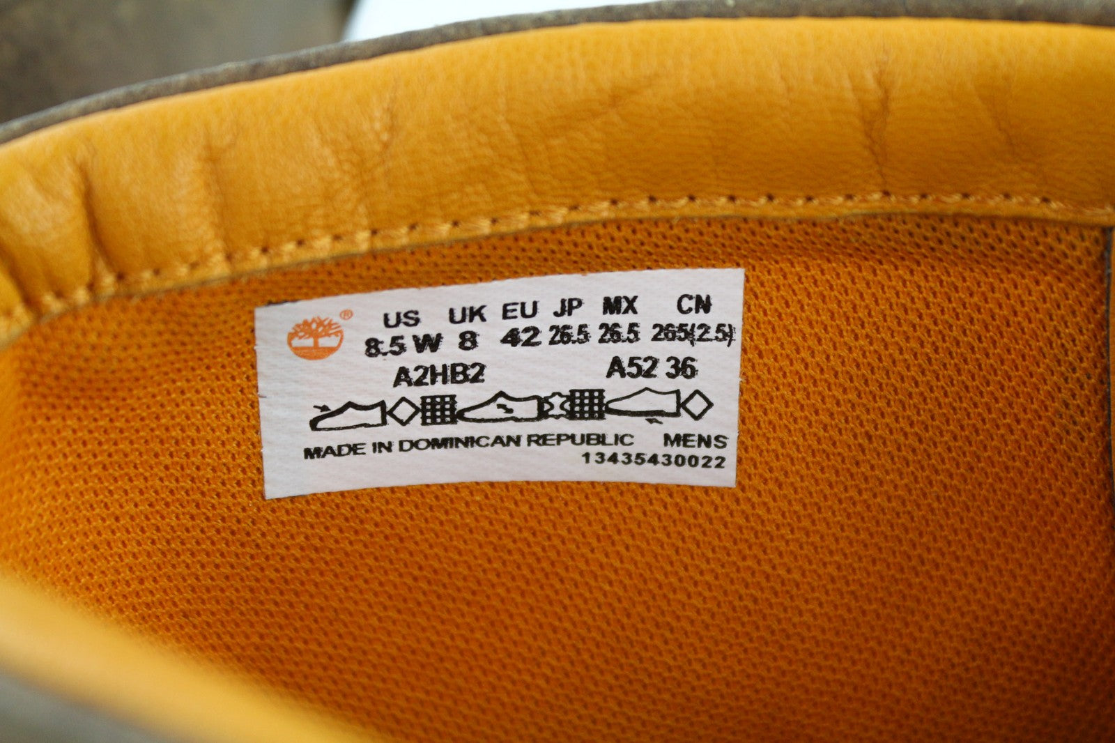 TIMBERLAND A2HB2 Men's Leather Boots EU42 UK8 Brown Mid Top Almond Toe ReBOTL