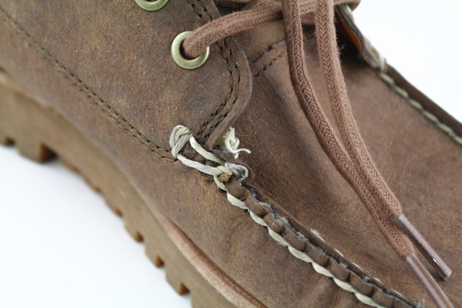 TIMBERLAND A2HB2 Men's Leather Boots EU42 UK8 Brown Mid Top Almond Toe ReBOTL