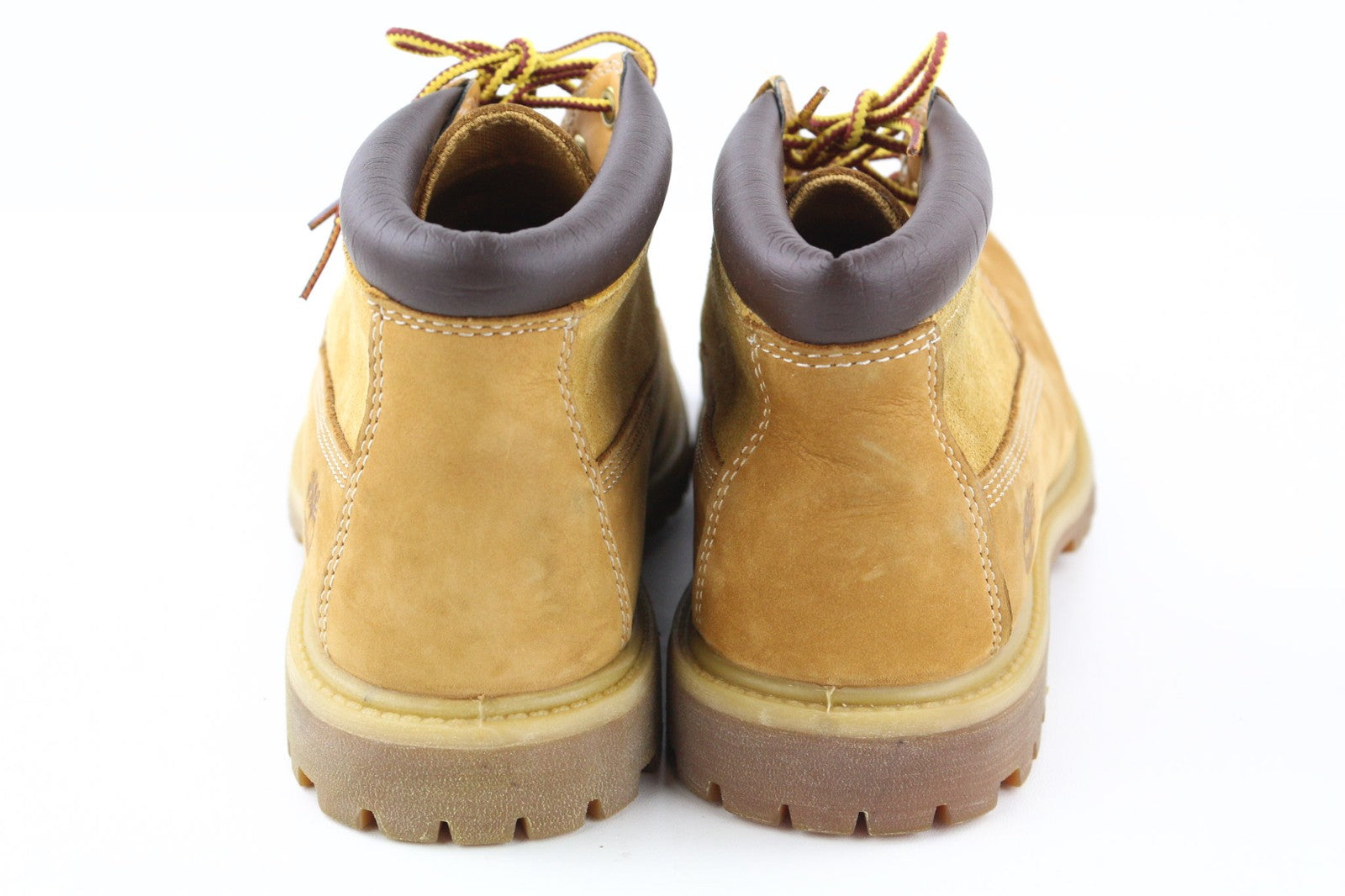 TIMBERLAND A1KGN Women's Brown Leather Boots EU39 UK6 Ankle Lace Up Ortholite