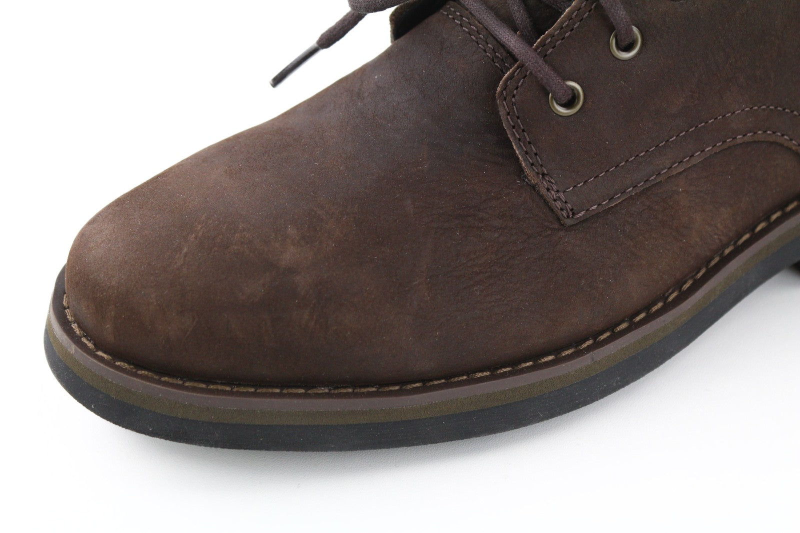 TIMBERLAND A3ZV1 Men's Leather Boots EU41 UK7 Waterproof Almond Toe ReBOTL