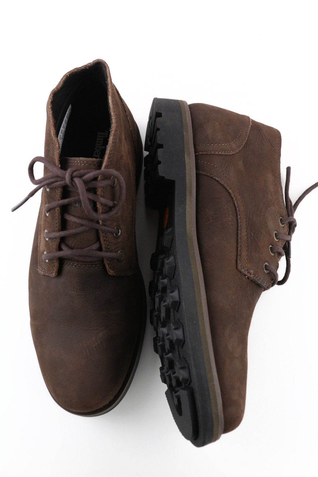 TIMBERLAND A3ZV1 Men's Leather Boots EU41 UK7 Waterproof Almond Toe ReBOTL