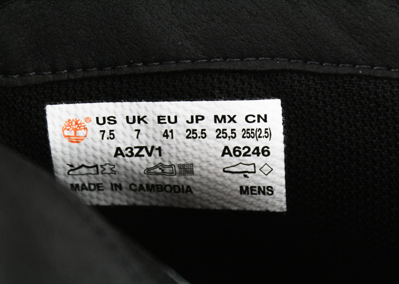 TIMBERLAND A3ZV1 Men's Leather Boots EU41 UK7 Waterproof Almond Toe ReBOTL