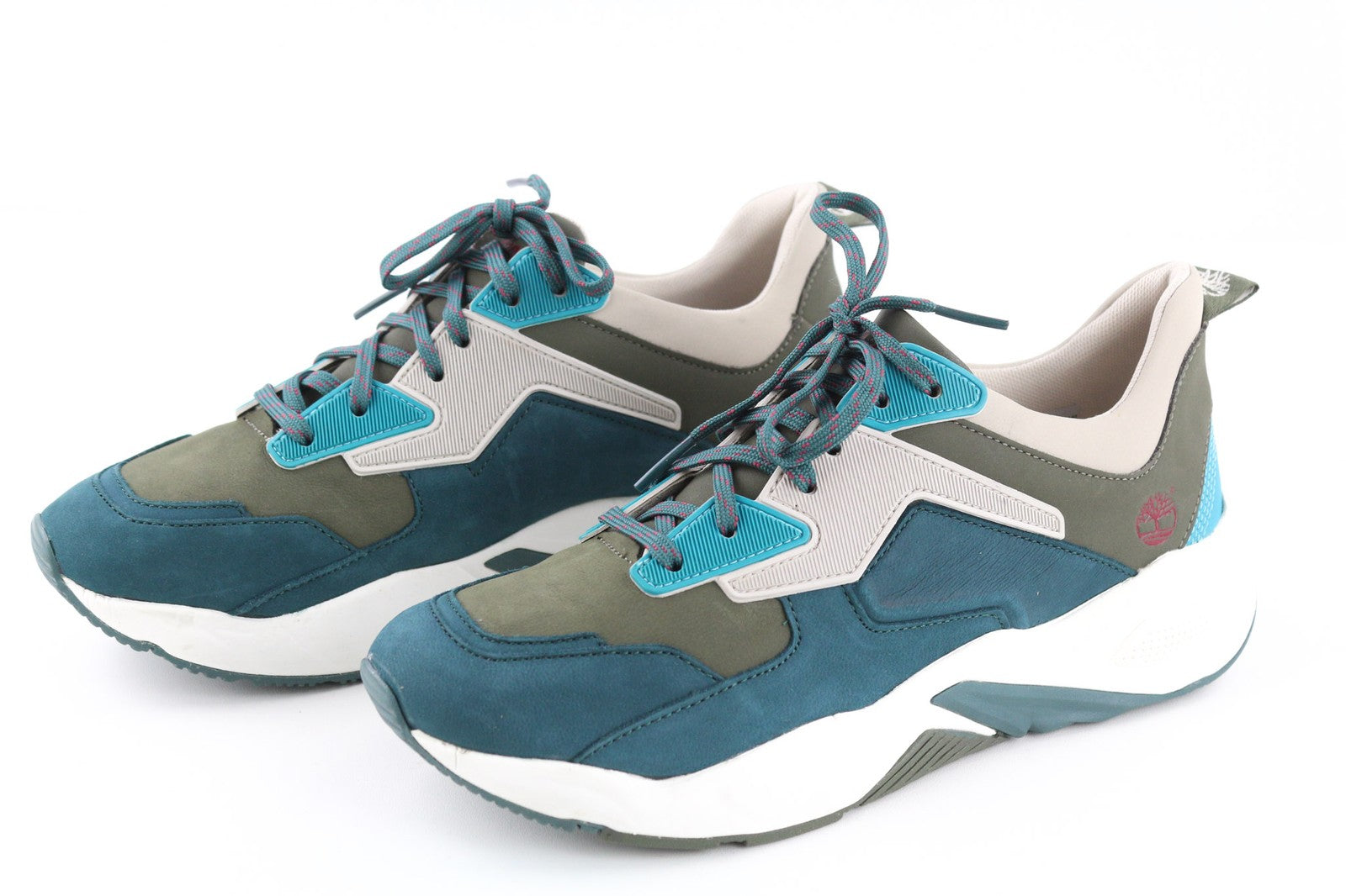 TIMBERLAND A249V Women's Sneakers EU38.5 K5.5 Leather Almond Toe Low Top Lace Up