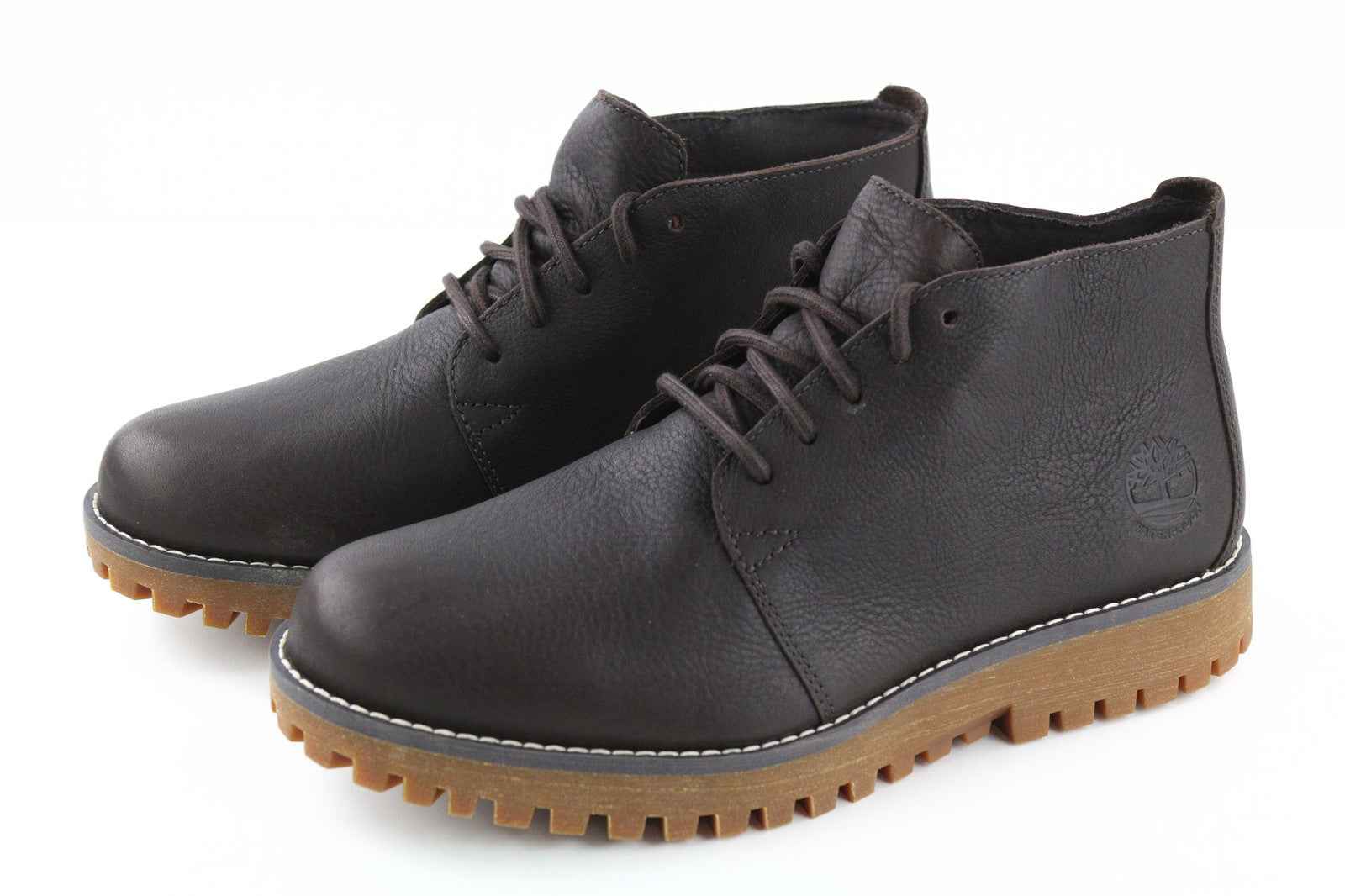 TIMBERLAND Men's Brown Leather Boots EU41.5 UK7.5 Waterproof Comfort Ankle Style