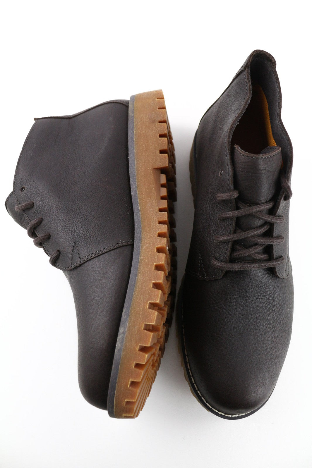 TIMBERLAND Men's Brown Leather Boots EU41.5 UK7.5 Waterproof Comfort Ankle Style