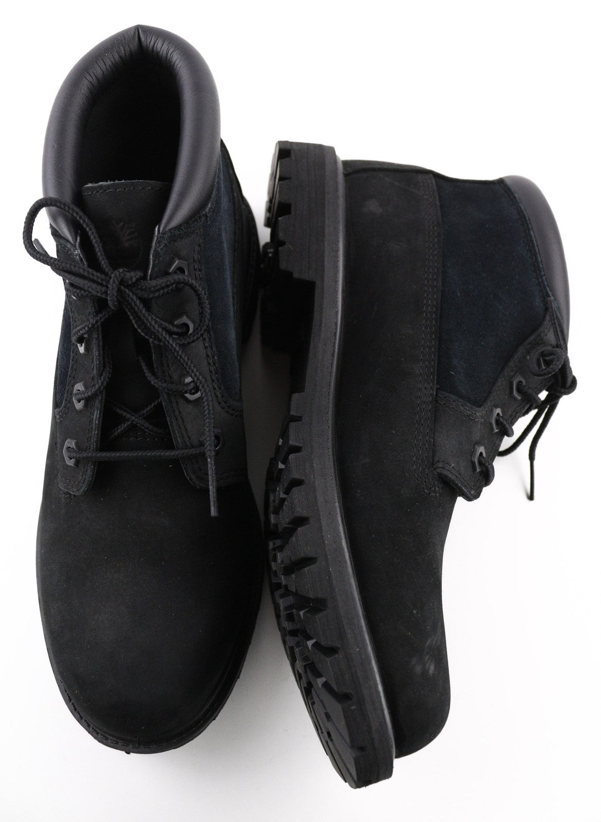 TIMBERLAND A1R2M Women's Black Leather Boots EU40 UK7 Ortholite Lace Up Ankle