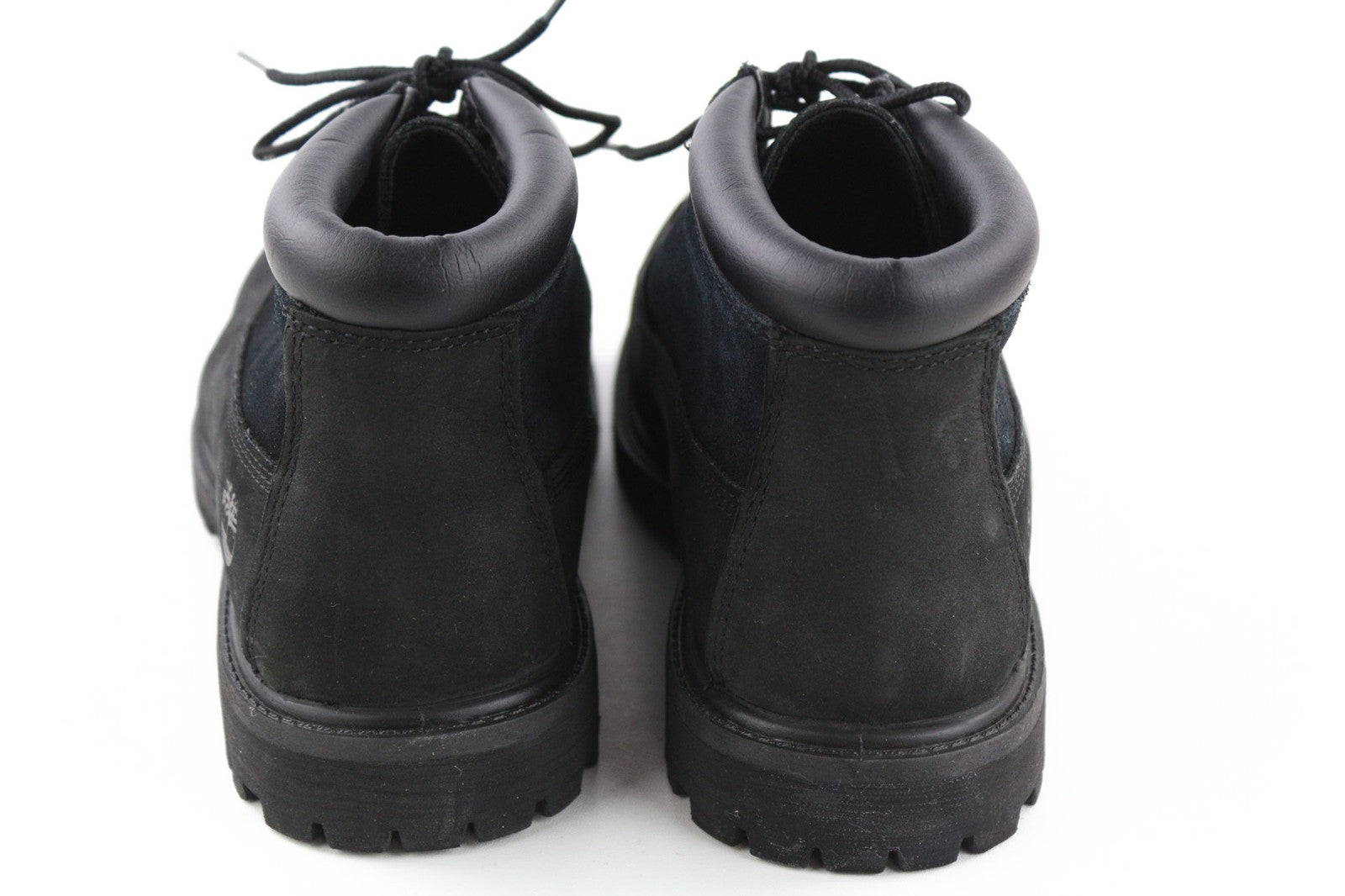 TIMBERLAND A1R2M Women's Black Leather Boots EU40 UK7 Ortholite Lace Up Ankle