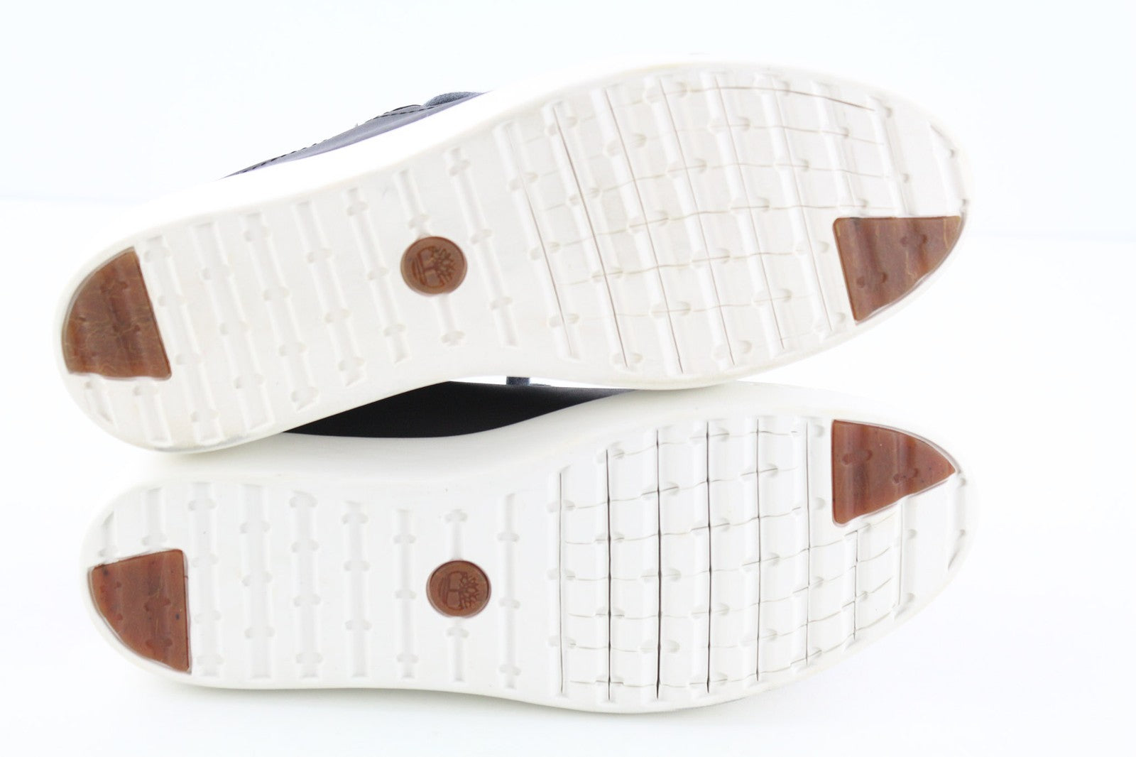 TIMBERLAND Women's Sneakers EU37.5 UK4.5 Black Leather Round Toe Lace Up ReBOTL