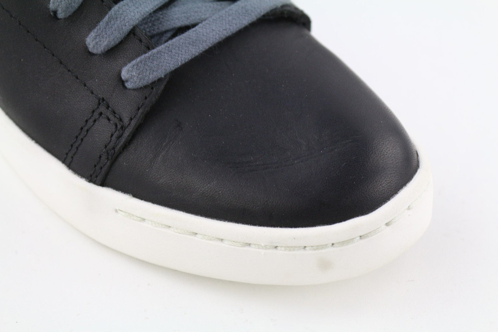 TIMBERLAND Women's Sneakers EU37.5 UK4.5 Black Leather Round Toe Lace Up ReBOTL