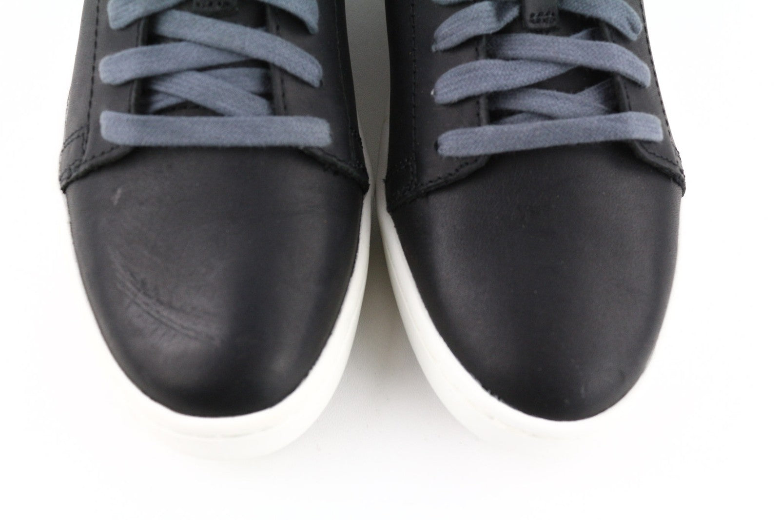 TIMBERLAND Women's Sneakers EU37.5 UK4.5 Black Leather Round Toe Lace Up ReBOTL