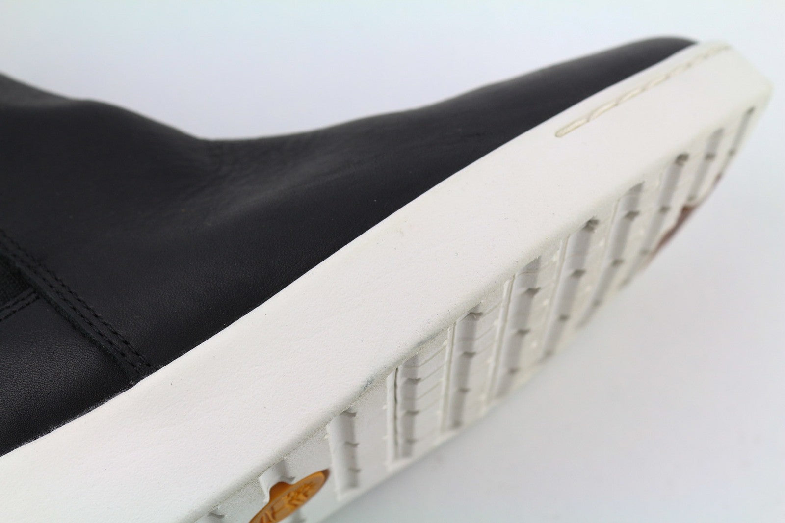 TIMBERLAND A2FUS Women's Black Mid Top Leather Boots EU40 UK7 Almond Toe ReBOTL