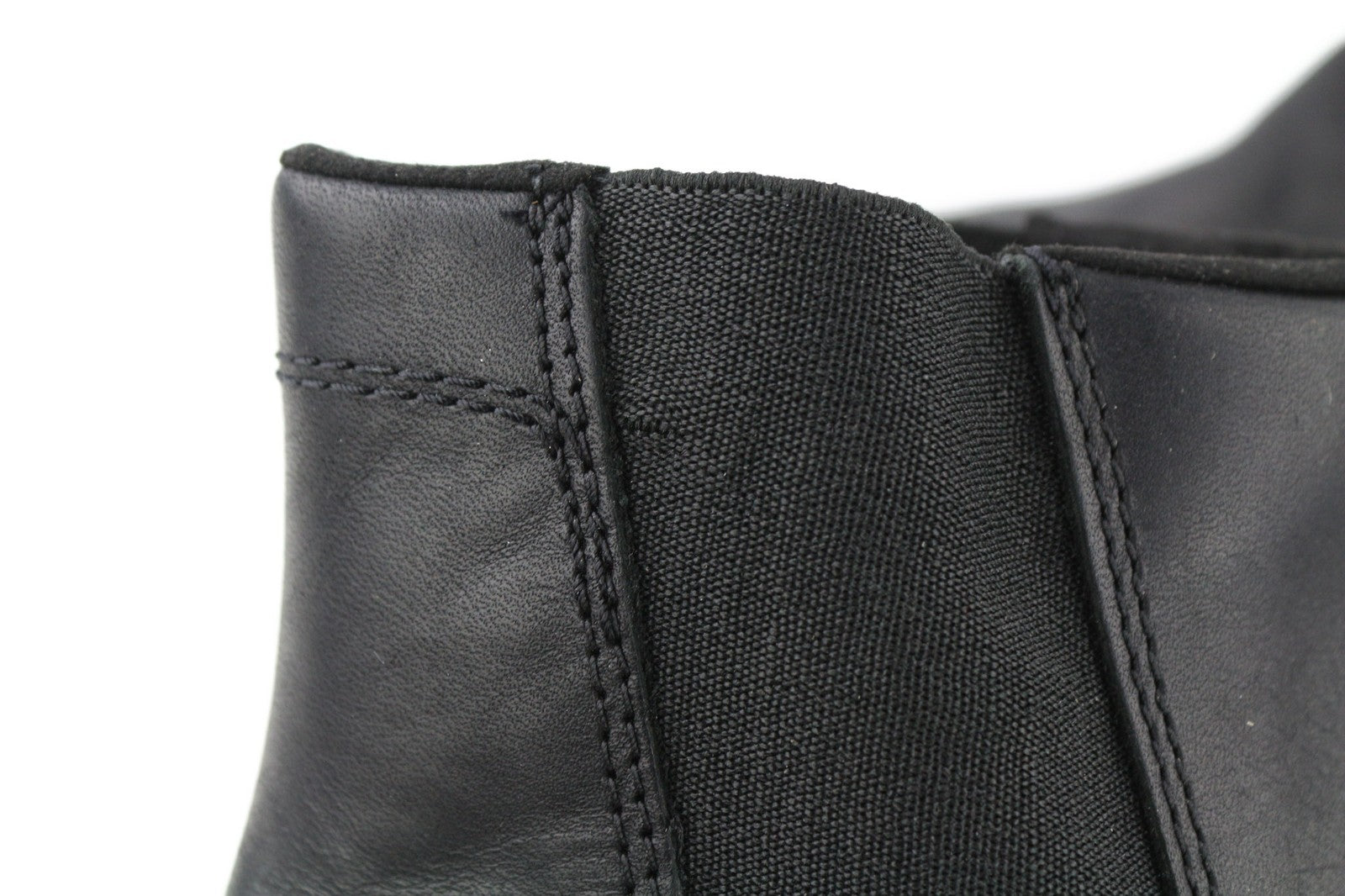 TIMBERLAND A2FUS Women's Black Mid Top Leather Boots EU40 UK7 Almond Toe ReBOTL