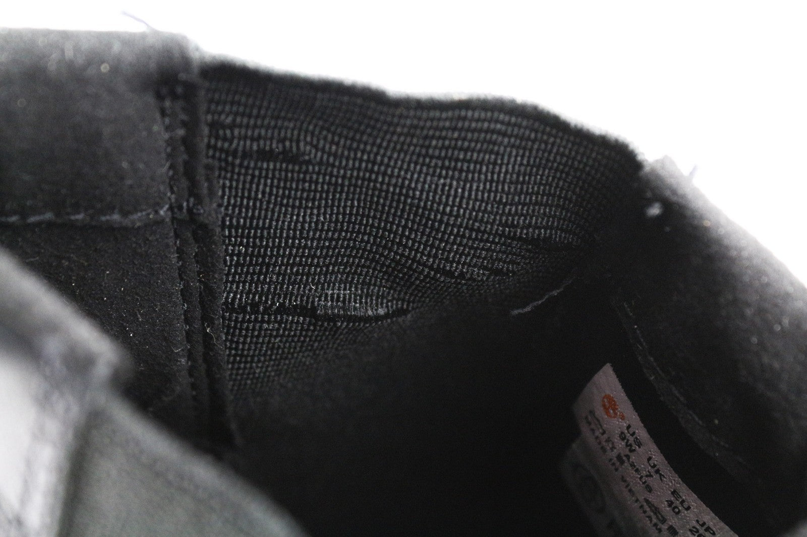 TIMBERLAND A2FUS Women's Black Mid Top Leather Boots EU40 UK7 Almond Toe ReBOTL