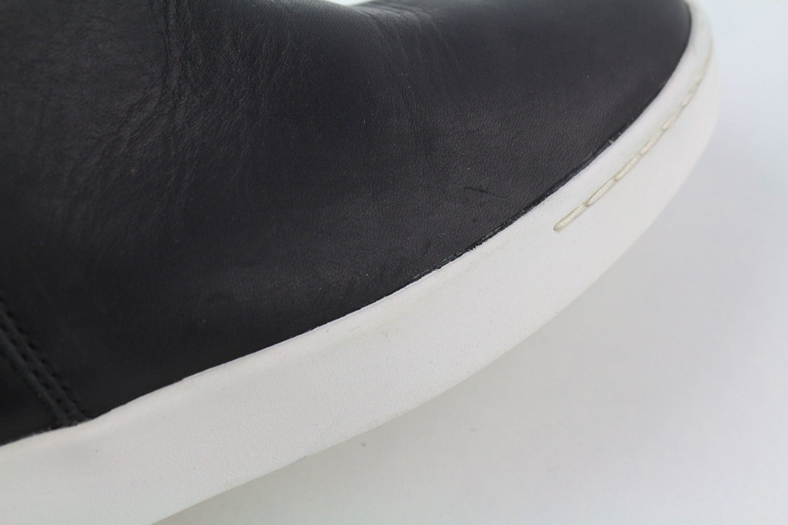 TIMBERLAND A2FUS Women's Black Mid Top Leather Boots EU40 UK7 Almond Toe ReBOTL